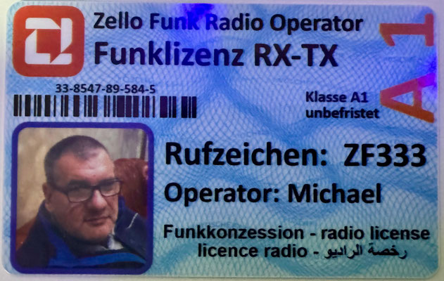 ZelloFunk Lizenz 2026 mit Hologramm